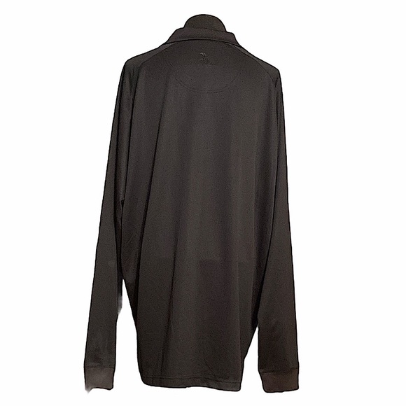 NWOT- Pebble Beach men’s black long-sleeved performance polo - Picture 2 of 6